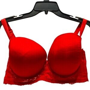 Black Frichsia Lace Crossback Racerback Push-Up Bra